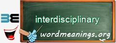 WordMeaning blackboard for interdisciplinary